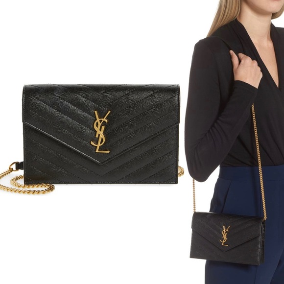 Saint Laurent Monogramme logo leather - Picture 1 of 16